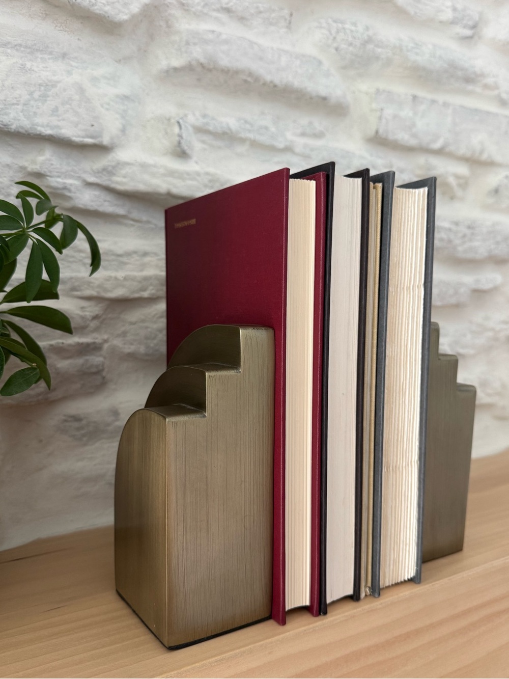 Hearth and Hand with Magnolia Brass Finished Bookends Set NWT